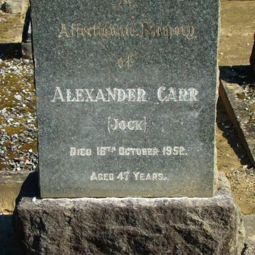 CARR Alexander -1952