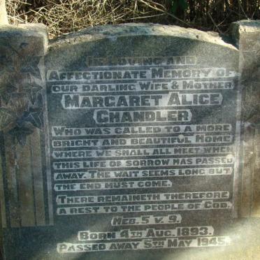 CHANDLER Margaret Alice 1893-1945