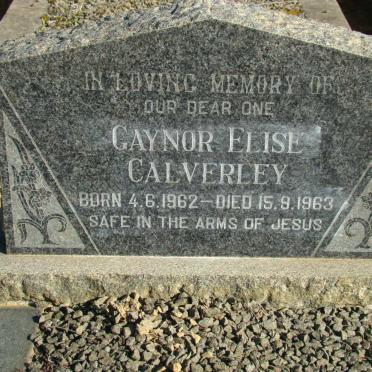 CALVERLEY Gaynor Elise 1962-1963