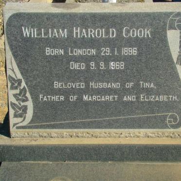 COOK William Harold 1886-1968