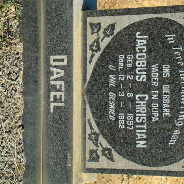 DAVEL Jacobus Christian 1897-1982