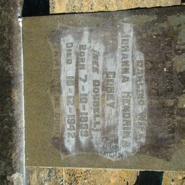 GOBEY Johanna Hendrika nee DOUBELL 1899-1942