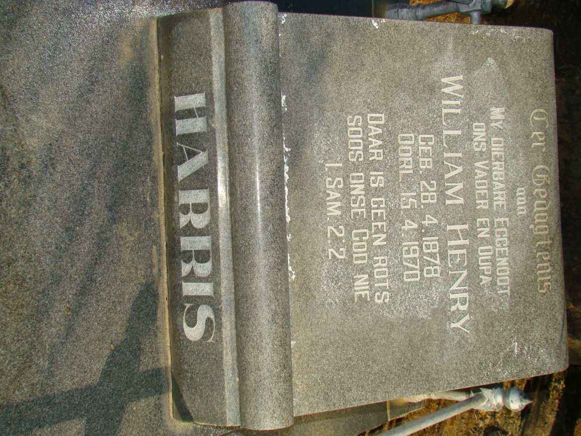 HARRIS William Henry 1878-1970