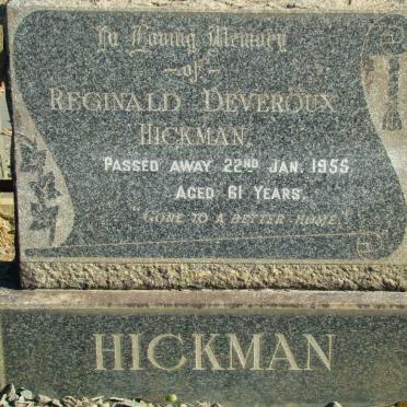 HICKMAN Reginald Deveroux -1955