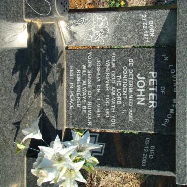 HARRISON Peter John 1971-2003