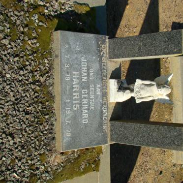HARRIS Johan Gerhard 1979-1979