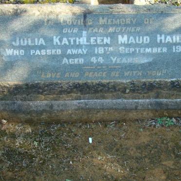 HAILE Julia Kathleen Maud -1942
