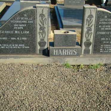 HARRIS George William 1902-1980 &amp; Andreyetta Hendrina PRETORIUS 1912-1971