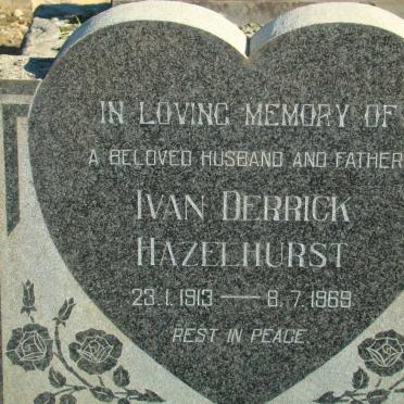 HAZELHURST Ivan Derrick 1913-1969