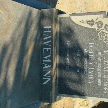 HAVEMANN Tabitha Lydia neé BROODRYD 1945-1969