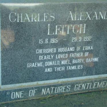 LEITCH Charles Alexander 1915-1992