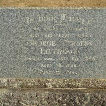 LIVERSAGE George Jurgens -1958