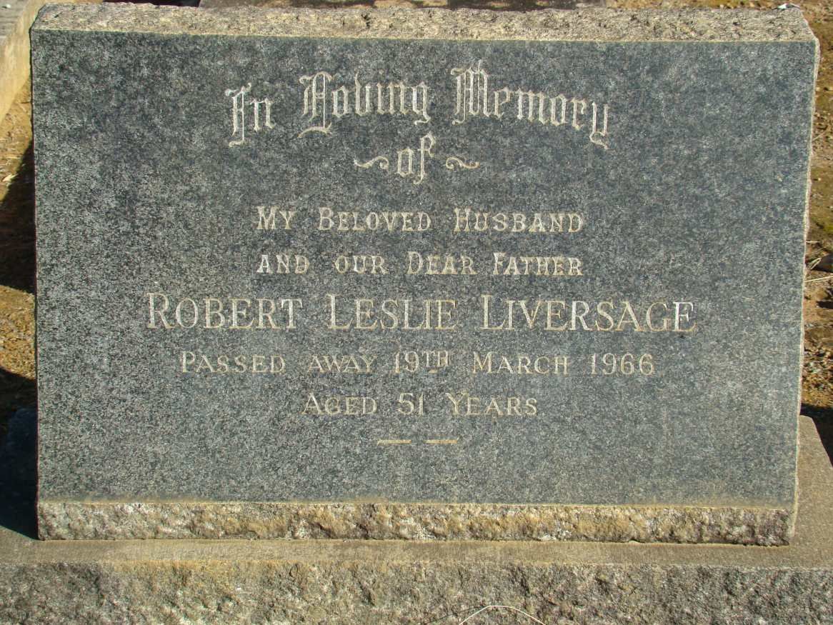 LIVERSAGE Robert Leslie -1966