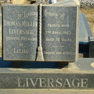 LIVERSAGE Thomas Muller -1963