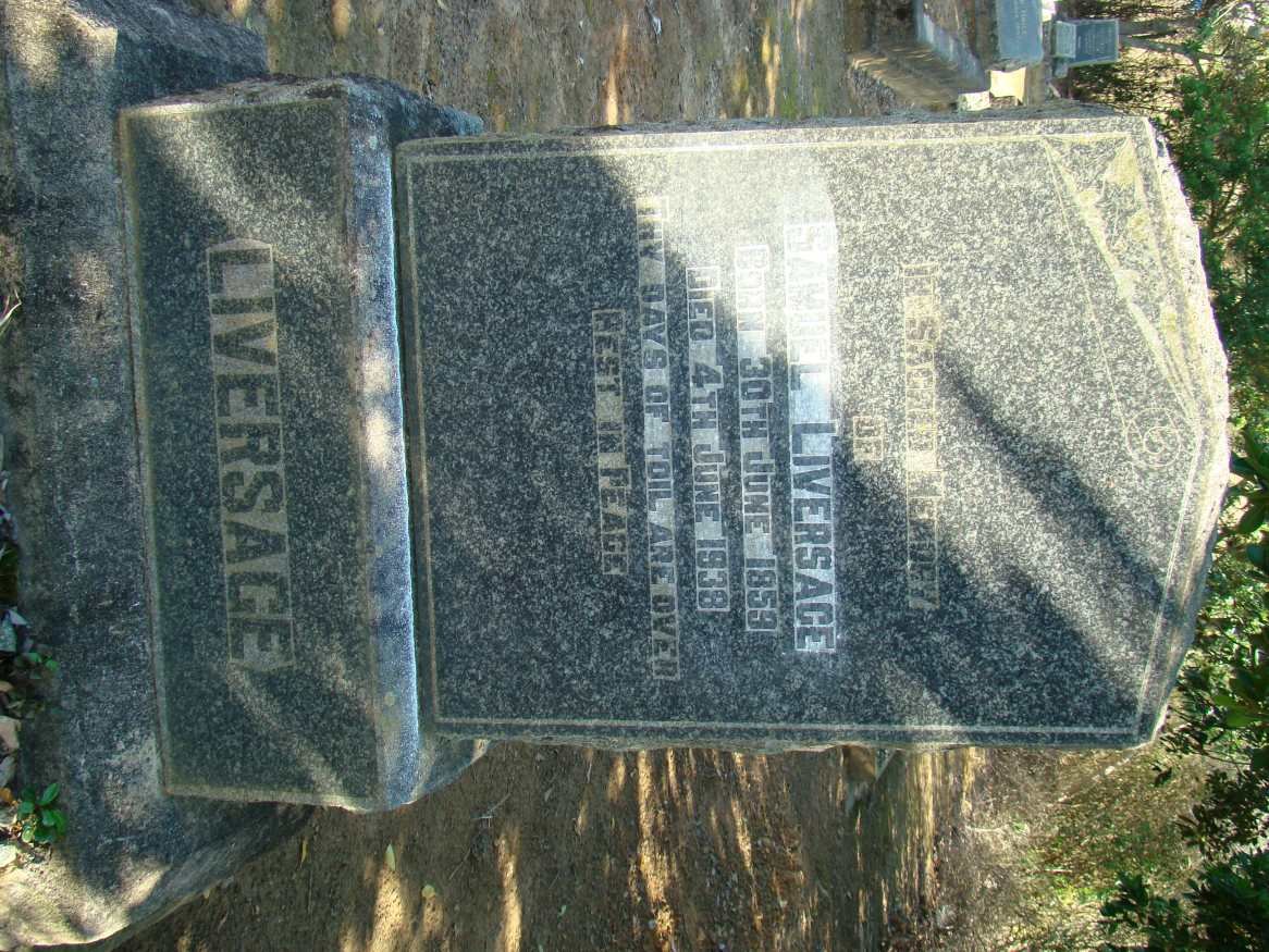 LIVERSAGE Samuel 1859-1938