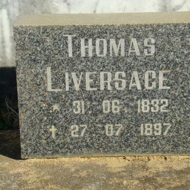 LIVERSAGE Thomas 1832-1897