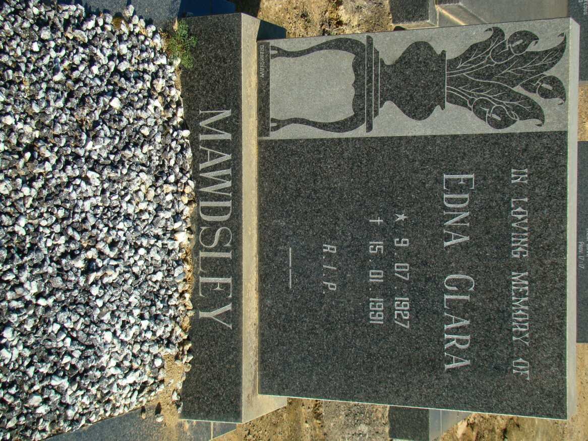 MAWDSLEY Edna Clara 1927-1991