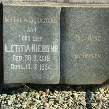 NIEBUHR Letitia 1939-1954
