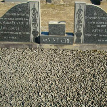 NIEKERK Pieter Abraham, van 1904-1973 &amp; Anna Maria Elizabeth LIVERSAGE 1906-1986