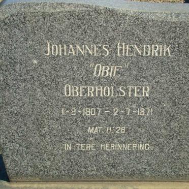OBERHOLSTER Johannes Hendrik 1907-1971