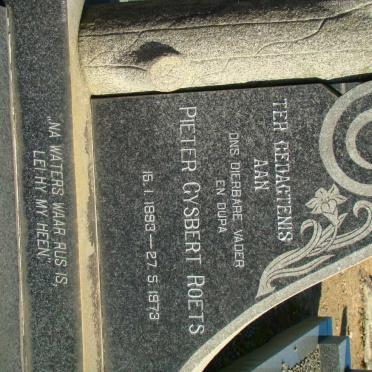 ROETS Pieter Gysbert 1893-1973