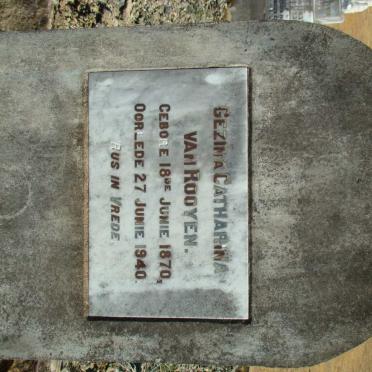 ROOYEN Gezina Catharina, van 1870-1940