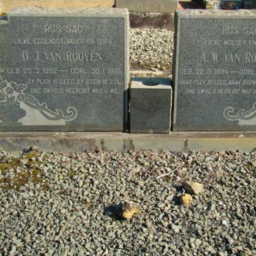 ROOYEN D.J., van 1892-1965 &amp; A.W. 1894-1967