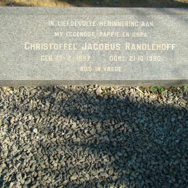 RANDLEHOFF Christoffel Jacobus 1897-1980