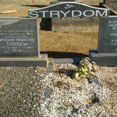 STRYDOM Wynand Francois 1909-1987 &amp; Hester Ruth 1916-2001