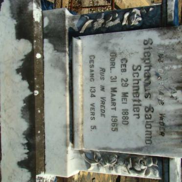 SCHNETLER Stephanus Salomo 1880-1965