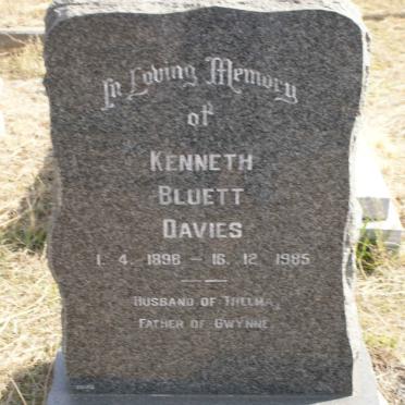 DAVIES Kenneth Bluett 1898-1985