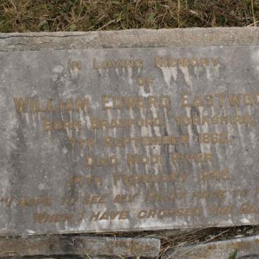 EASTWOOD William Edward 1862-1946