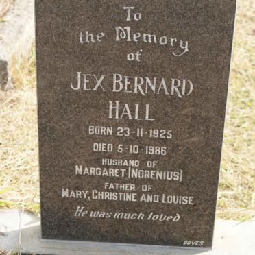 HALL Jex Bernard 1925-1986