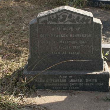 HENDERSON Noel Pearson -1932 :: SMITH Harold Pearson -1934