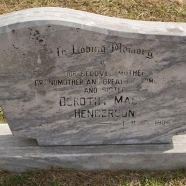 HENDERSON Dorothy Mabel ?-1984