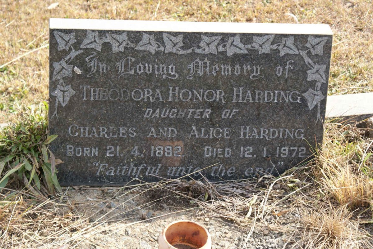 HARDING Theodora Honor 1882-1972