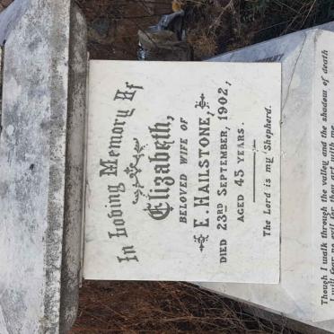 HAILSTONE Elizabeth -1902