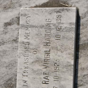 HARDING Rae Virgil 1925-1987