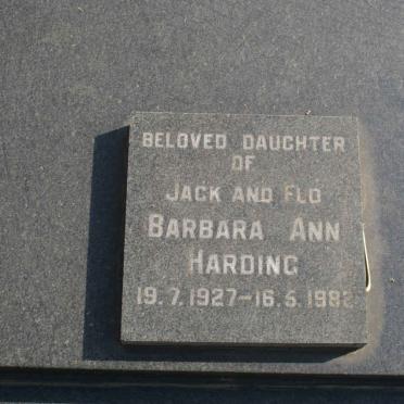 HARDING Barbara Ann 1927-1982