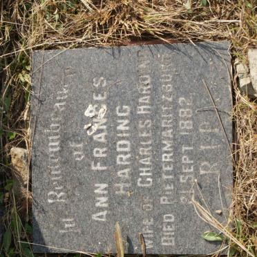 HARDING Ann Francis -1882