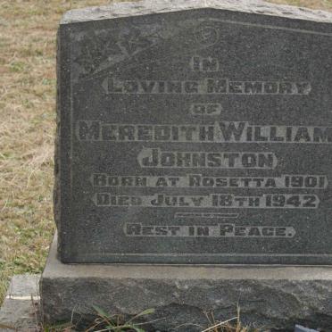 JOHNSTON Meredith William 1901-1942