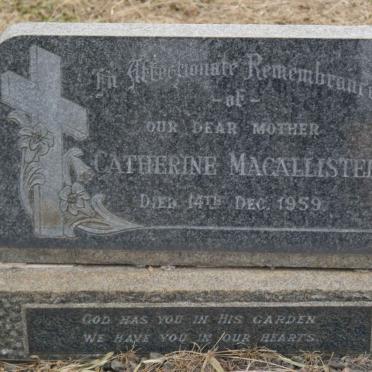 MACALLISTER Catherine -1959