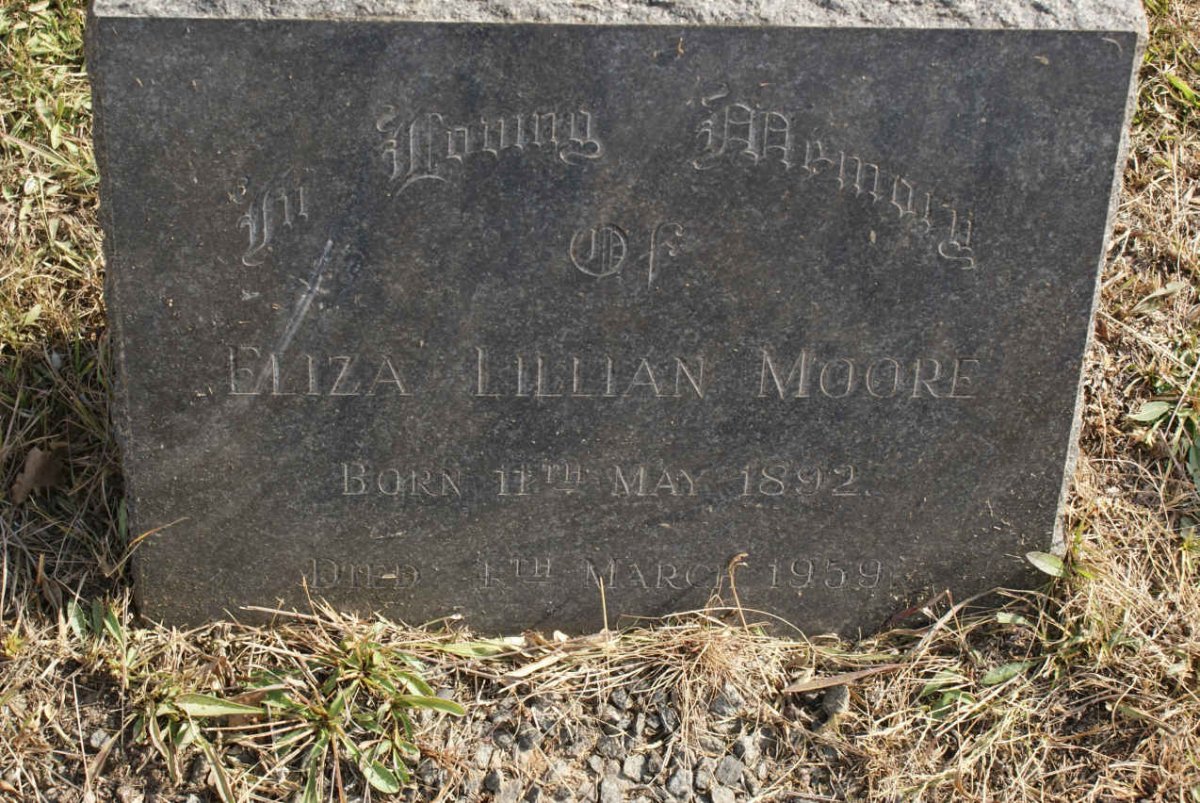 MOORE Eliza Lillian 1892-1959