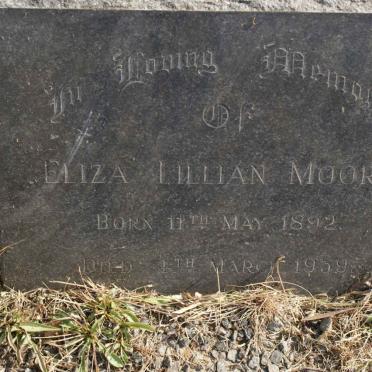 MOORE Eliza Lillian 1892-1959