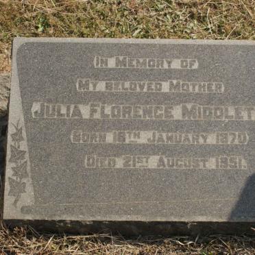 MIDDLETON Julia Florence 1870-1951