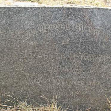 McKENZIE Elizabeth nee ? -194?