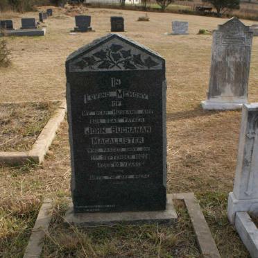 MACALLISTER John Buchanan -1920