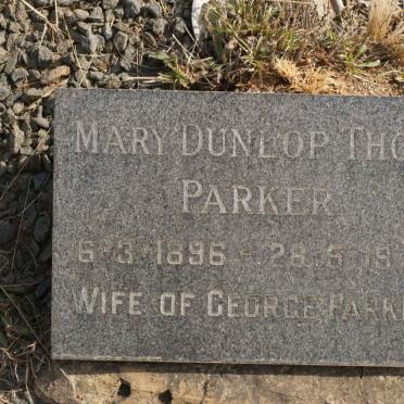 PARKER Mary Dunlop Thom 1896-1976
