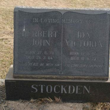 STOCKDEN Herbert John 1878-1964 &amp; Ida Victoria 1887-1973