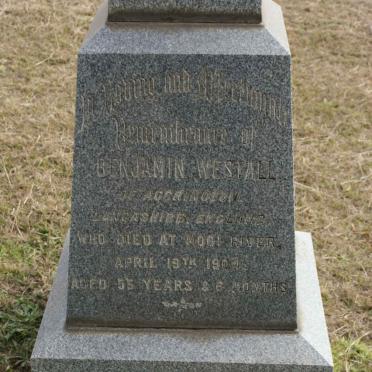 WESTALL Benjamin -1904